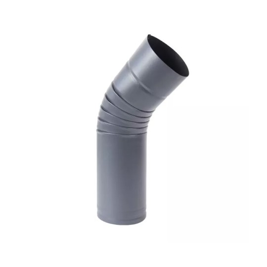 Коліно  Vitan 100 мм ижне графіт Ral 7024 (22912)