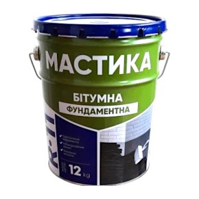 Мастика битумная Ореол-1 фундаментная 12 кг