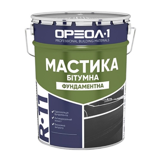 Мастика битумная Ореол-1 фундаментная 25 кг