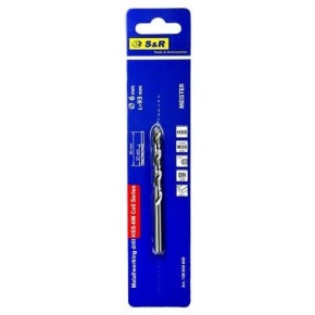 Свердло по металу S&R Meister HSS 6 мм 57-93 мм (108840600)