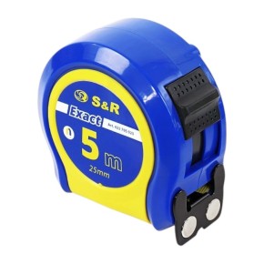 Рулетка S&R Exact 5 м 25 мм с магнитным крючком (422705025)