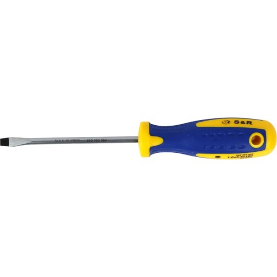 Отвертка плоская S&R SL 4х0.8х75 мм (S2250083062)