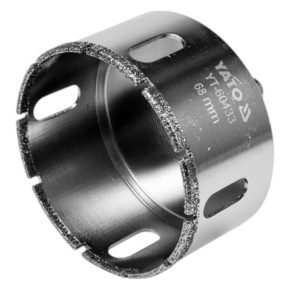 Коронка алмазная по керамике и гресу Yato 68 мм (YT-60433)