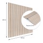 Панель стінова Sticker Wall 3D рейки 600х600х2.8 мм Ясен кремовий (SW-00002199)