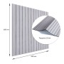 Панель стінова Sticker Wall 3D рейки 600х600х2.8 мм Кедр срібний (SW-00002198)