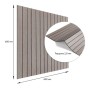 Панель стінова Sticker Wall 3D рейки 600х600х2.8 мм Дуб мокко (SW-00002201)