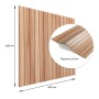 Панель стінова Sticker Wall 3D рейки 600х600х2.8 мм Тік золотистий (SW-00002203)