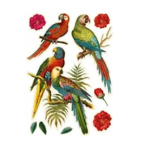 Наклейка декоративна №39 Папуги