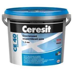 Скрепляющая смесь Ceresit СЕ40 5кг aquastatic серая (1719471)