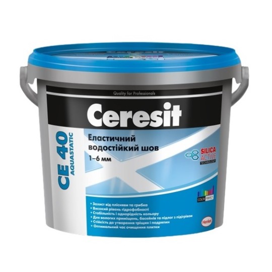Скрепляющая смесь Ceresit СЕ40 5кг aquastatic карамель (1719463)