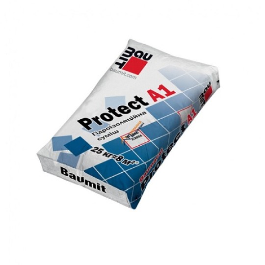 Гидроизоляционная однокомпонентная смесь Baumit Protect A1, 25 кг (54)