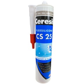 Силиконовый шов Ceresit CS25 MicroProtect 280 мл серый 2907177-12