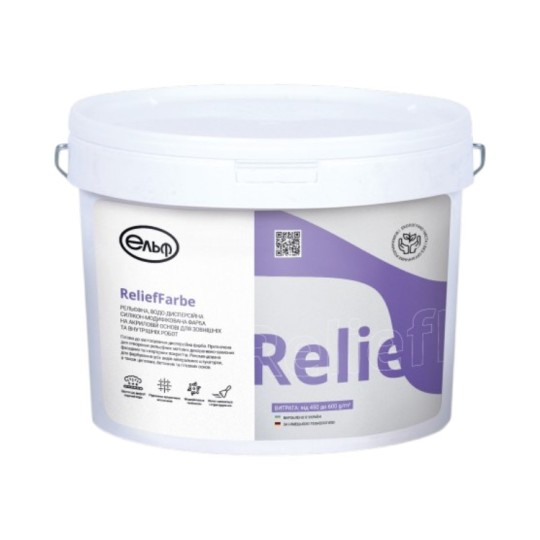 Краска акриловая рельефная Elf Relieffarbe 15 кг