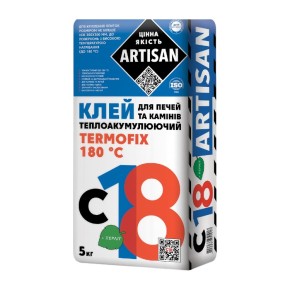 Клей Artisan C-118 для печей и каминов теплоаккумулирующий 180 °С 5 кг