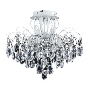 Люстра хрустальная Sirius XE 4013/6-500 WH+PATINA SILVER
