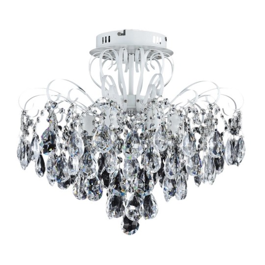 Люстра хрустальная Sirius XE 4013/6-500 WH+PATINA SILVER