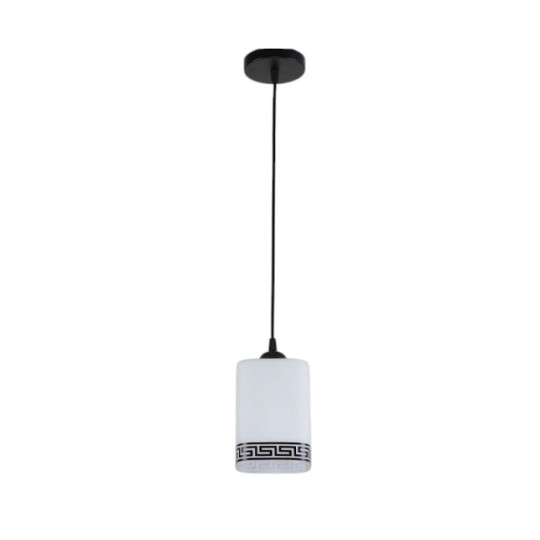 Светильник подвесной Sirius D431-1 BK+WT
