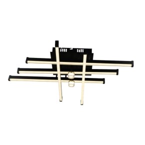 Люстра светодиодная Sirius B YH1314/5+2 BK+GD 60W+4W