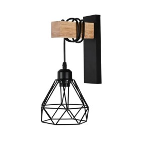 Бра настінне Sirius C22680-1 BK+Wood