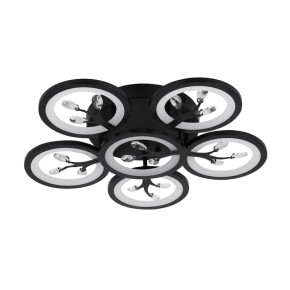 Люстра светодиодная Valeso G 2780/5+1 BK 120 W