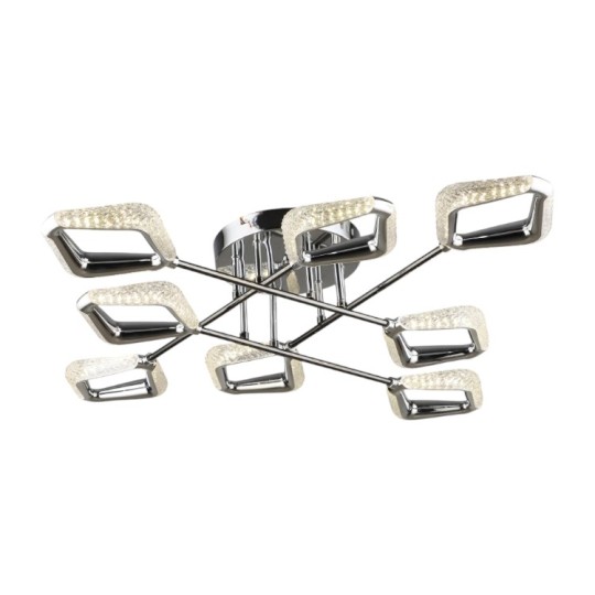 Люстра светодиодная Sirius B YH1306/8 48 W CH+BK