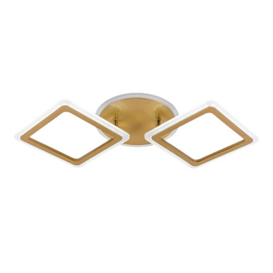 Люстра світлодіодна Valeso V T6001-2 Chmpagne gold BU/PK/PL