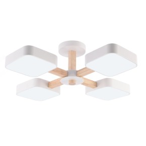 Люстра светодиодная Valeso B XI3354-4 WH+WOOD