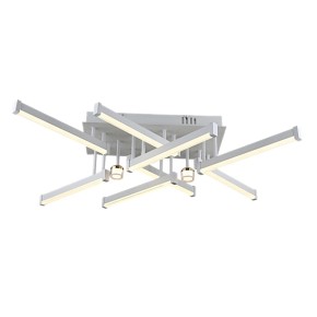 Люстра світлодіодна Sirius B YH1315/8+2 WT+GD 48 W + 4 W