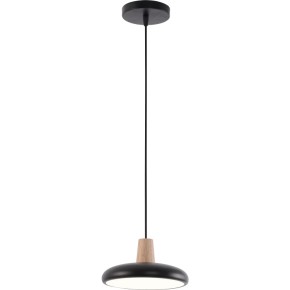 Светильник подвесной светодиодный Valeso B XI3342-1 24 W BK+WOOD