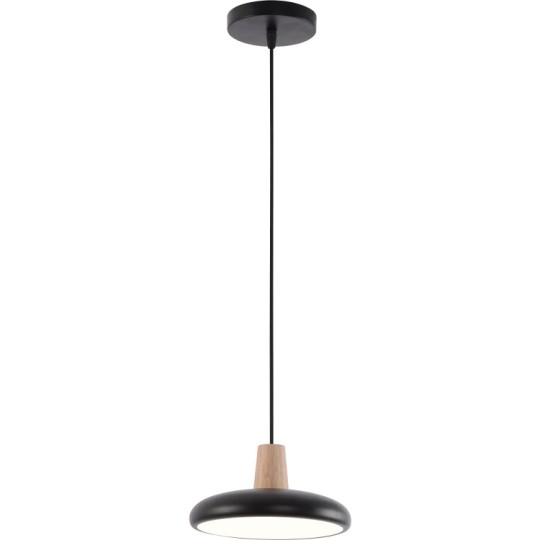 Светильник подвесной светодиодный Valeso B XI3342-1 24 W BK+WOOD