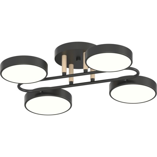 Люстра светодиодная Valeso B XI3322-4 72 W BK+WOO