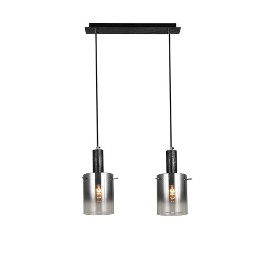 Світильник підвісний Valeso G 07459/2L Matte Black+silver+Chrome