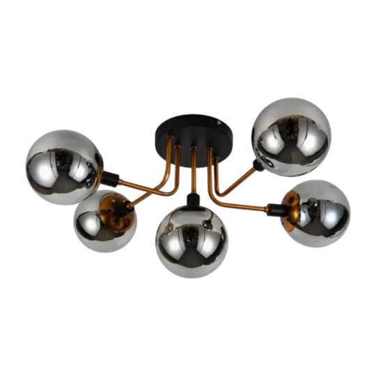 Люстра Sirius DX2101-5 BK+GD