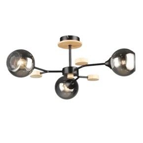 Люстра Sirius B N6780/3 BK+WOOD