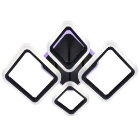 Люстра світлодіодна Sirius LI8822/2+2 BK (RGB) 88W+8W