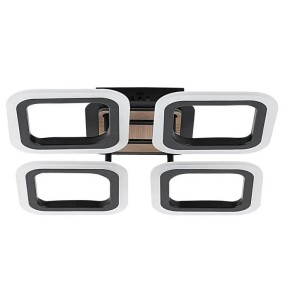 Люстра светодиодная Valeso G 3307/4 BK+Wood