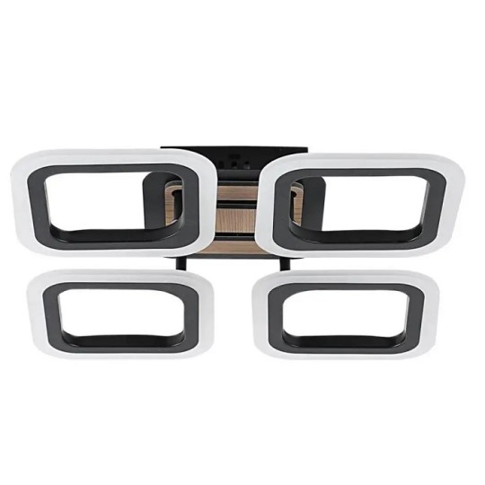 Люстра світлодіодна Valeso G 3307/4 BK+Wood