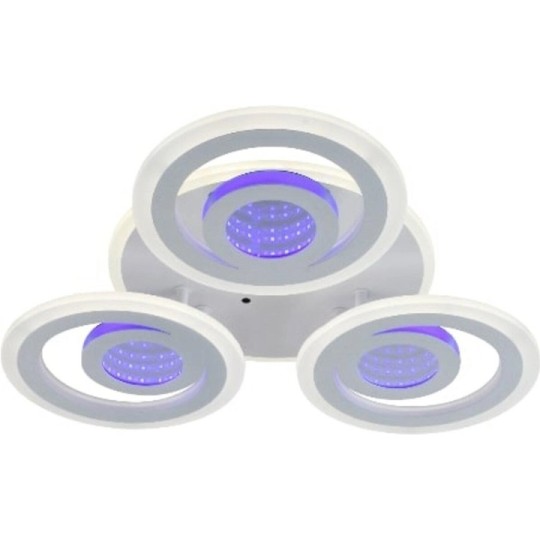 Люстра светодиодная Sirius LI8889/3B WH (BL+YL) 72W+24W