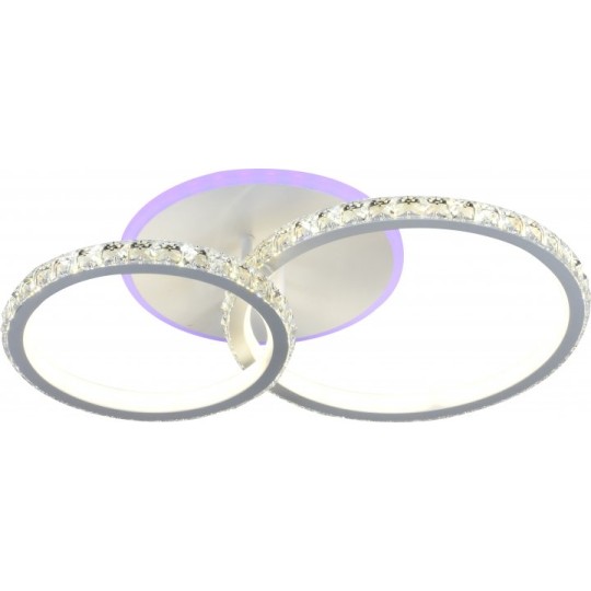 Люстра светодиодная Sirius DK5864/2 WH (RGB) 116W+6.5W