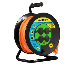 Удлинитель на катушке Svittex с термозащитой 2х2.5 мм 30 м (SV-019/SV-019-O)