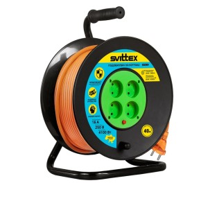 Удлинитель на катушке Svittex с термозащитой 2х2.5 мм 40 м (SV-020/SV-020-O)