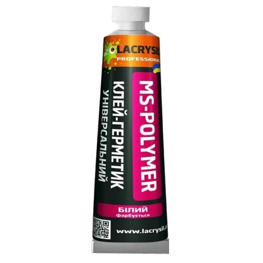 Клей-герметик Lacrysil на основе МС-Полимеров 85 г белый