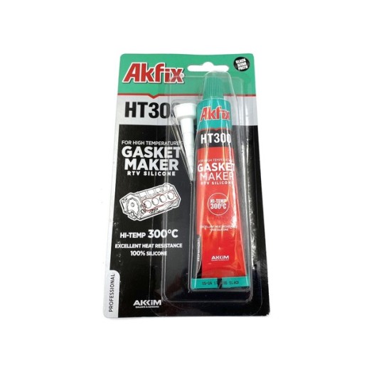 Герметик силіконовий термостійкий Akfix HT300 50 г чорний