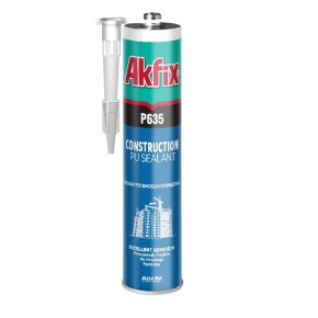 Герметик Akfix полиуретановый строительный 310 мл P635 черный (AA113)