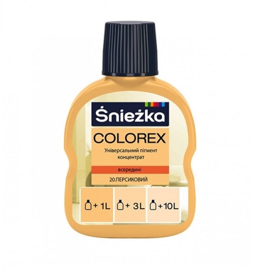 Барвник Sniezka Colorex 20 персиковий 100 мл