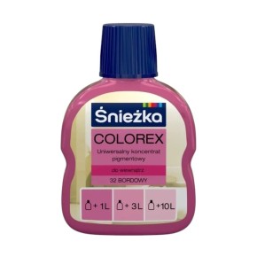 Барвник Sniezka Colorex 32 бордовий 100 мл