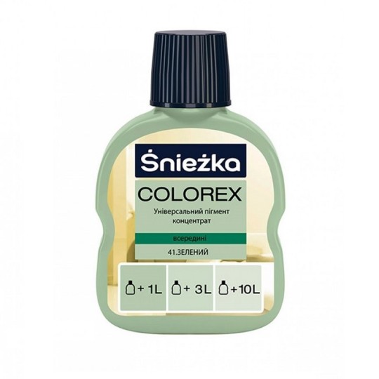 Барвник Sniezka Colorex 41 зелений 100 мл