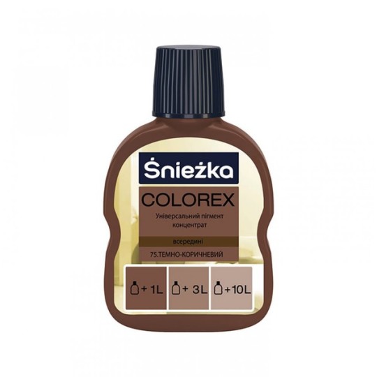 Краситель Sniezka Colorex 75 темно-коричневый 100 мл
