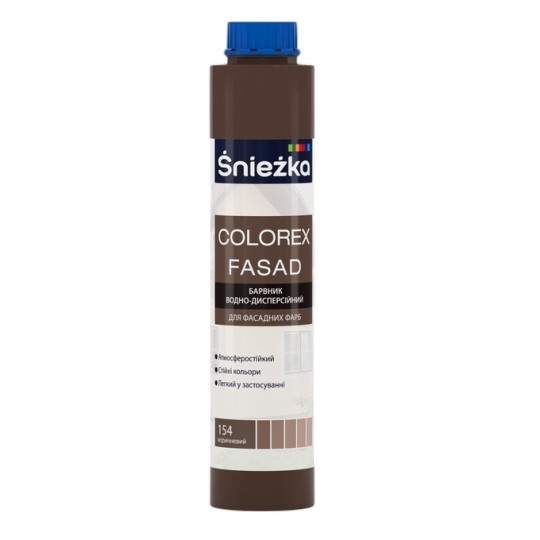 Краситель Sniezka Colorex Fasad 154 коричневый 750 мл