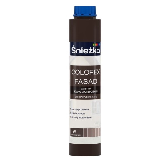 Барвник Sniezka Colorex Fasad 159 шоколадний 750 мл